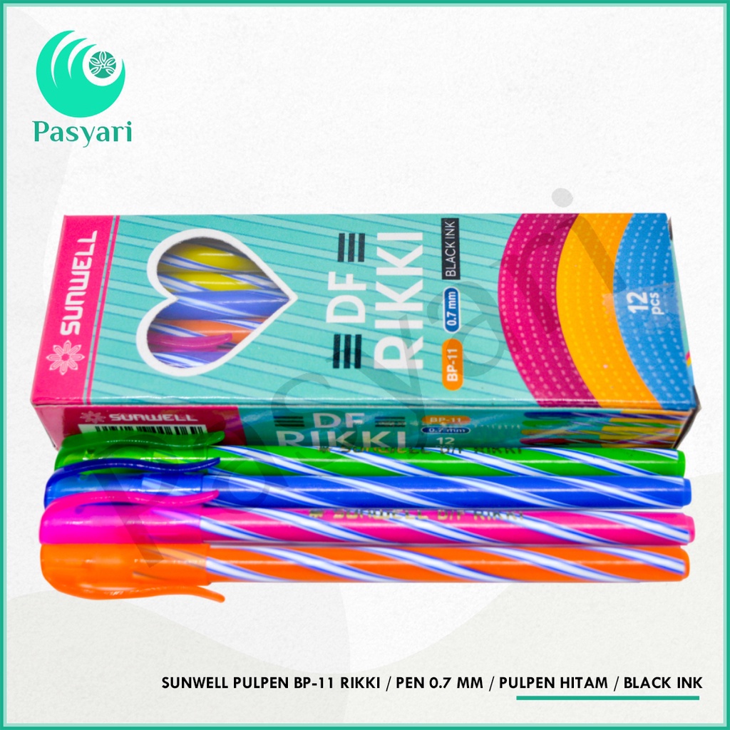 

SUNWELL pulpen BP-11 RIKKI / Pen 0.7 mm / pulpen hitam / black ink