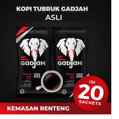 

✨ 7.7 KOPI GAJAH TUBRUK / KOPI BUBUK / 1 RENCENG ISI 20 PCS/ 7G