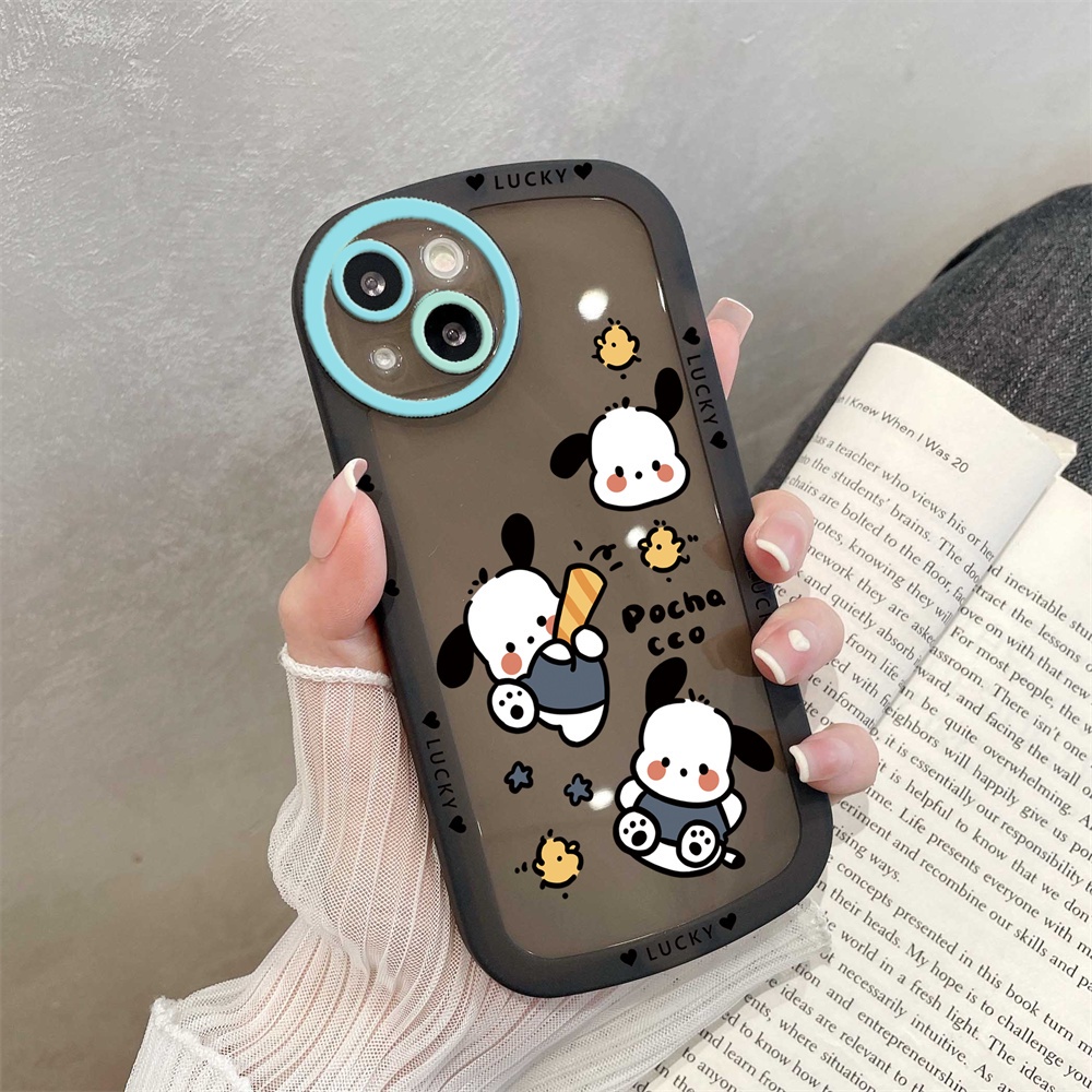 Redmi10 10C 10A 9C 9T 9A Redmi Note 11 Pro Note 11S Note10S Note9S Note8 Poco M5S M3 Pro X3 NFC Lensa Bulat Cute Pacha Dog Soft Silicone Clear Case BY