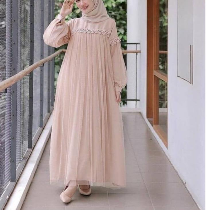 ➶ XC - Maxi Nuraini / Couple Nuraini / Maxi ZOYA / Dress Maxi Tile / Gamis Muslim Terbaru ➸