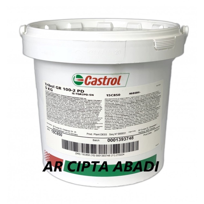 Jual Castrol Optimol Longtime PD2 ( Tribol GR100-2 PD ) Grease 5 KG ...