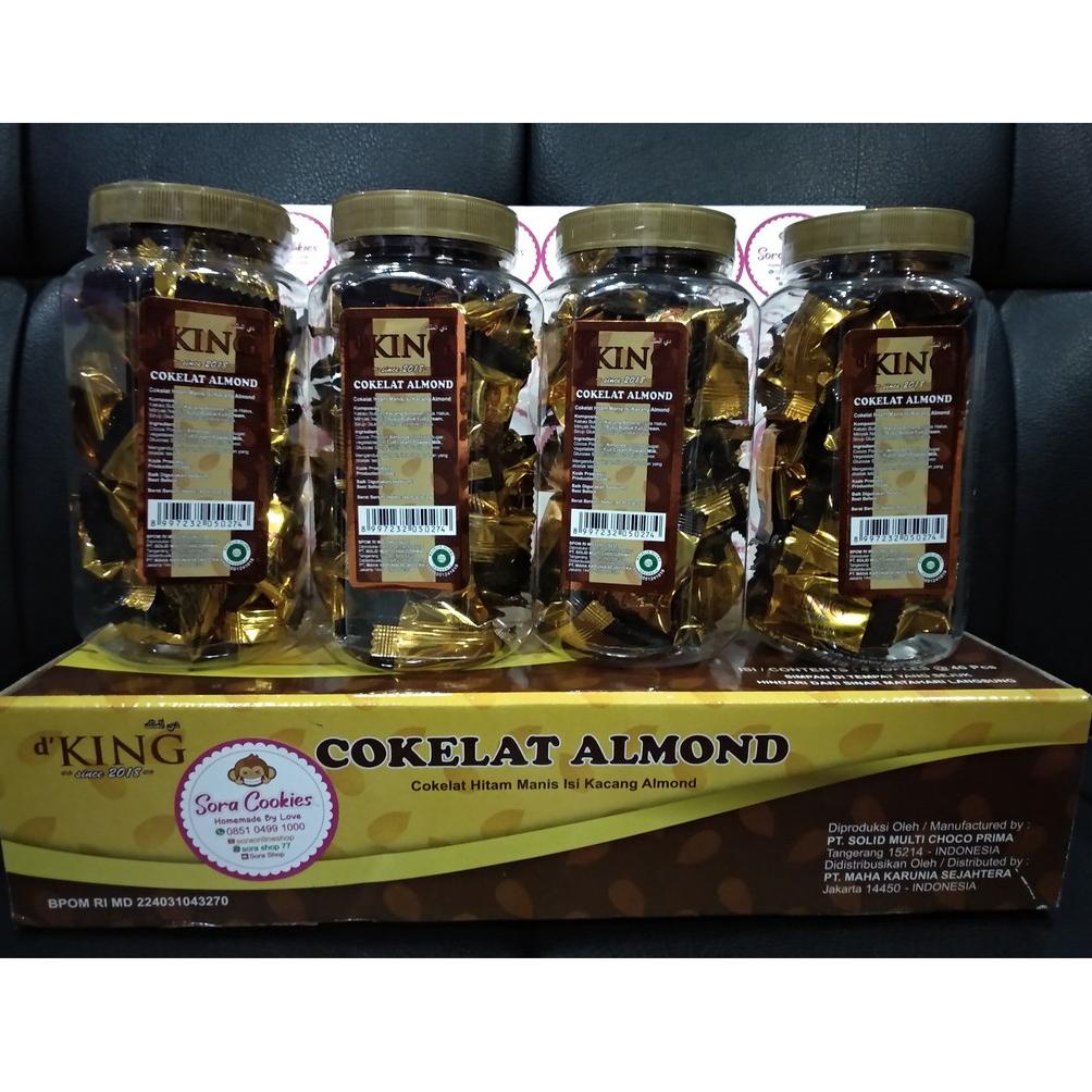 

Baru 1 Dus (Isi 4 toples) Coklat Almond d' KING Promo Spesial