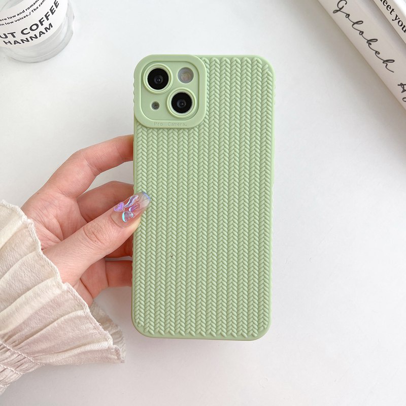 3 Colors Braid Sweater SoftCase IPhone 7 8 Plus 7+ 8+ IPhone X XR XS Max 11 12 13 14 Pro Max SE 2020 2022 Cover