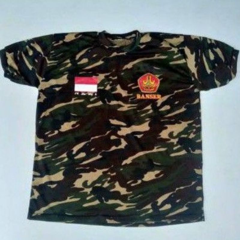 kaos loreng banser lengan pendek kaos ormas banser termurah