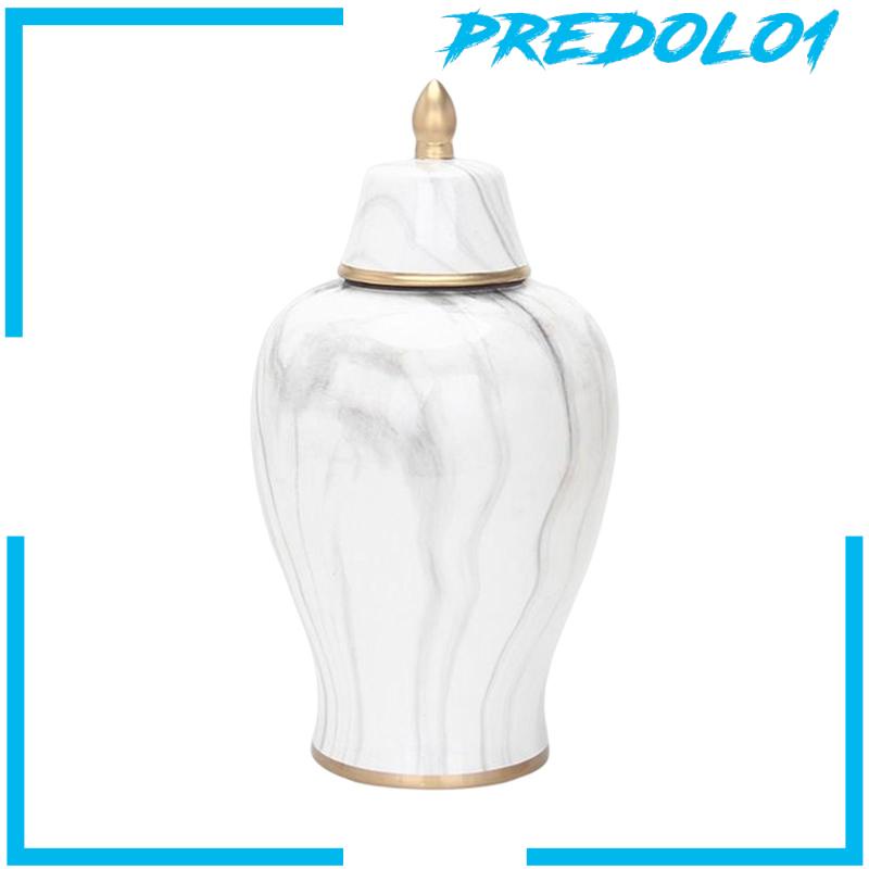 [Predolo1] Toples Candi Toples Umum Keramik Meja Centerpiece Domed Lid Pajangan Hiasan