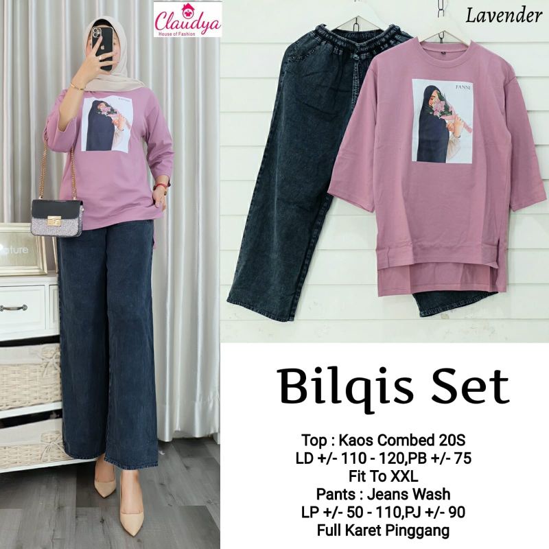 Bilqis set//kaos combed