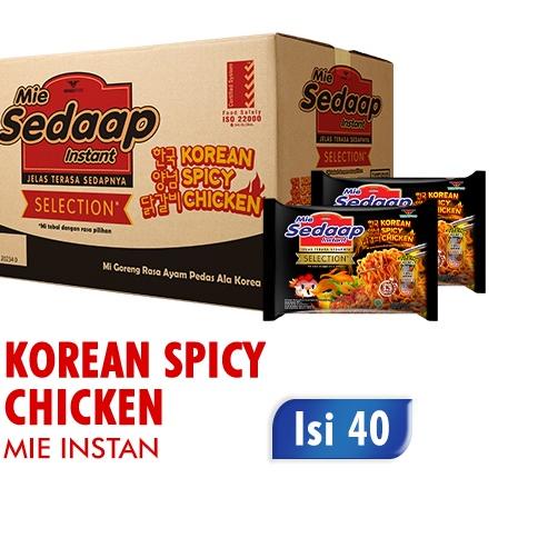 

❈ SEDAAP Mie Instan Korean Spicy Chicken Bag Box Isi 40 pcs ➮