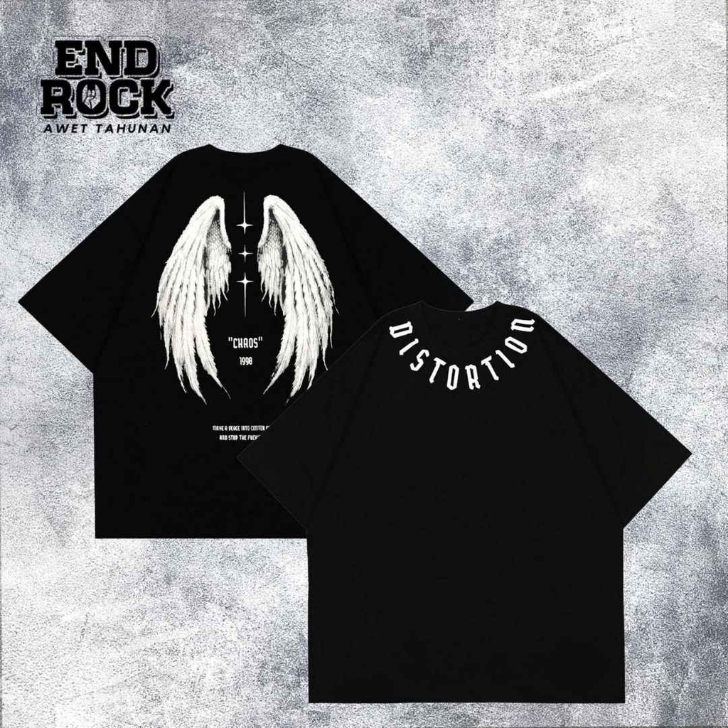 Kaos Oversize Original Endrock Tema Distortion