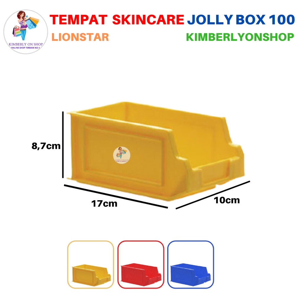 Kotak Penyimpanan Skincare Sparepart Serbaguna Jolly Box 100 Lion Star