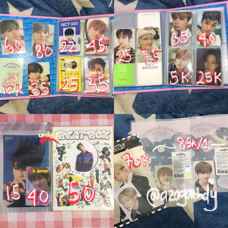 PC OFFICIAL JISUNG SUNGCHAN JENO WINWIN KONSEP SANRIO ID CARD DEPARTURE UNIVERSE CRAZY TRADING CARD 
