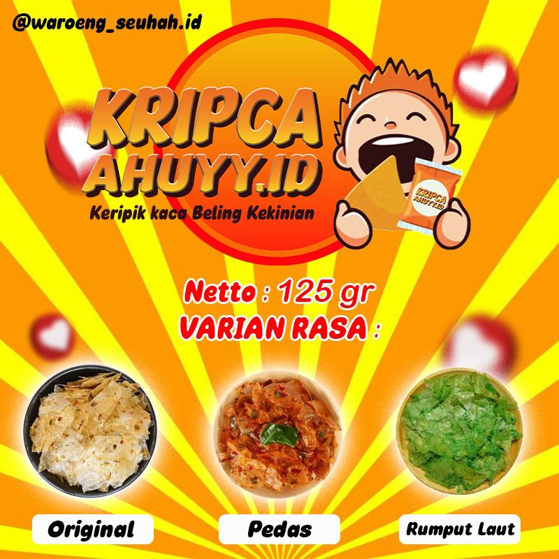 

Kripca keripik Kaca Khas Ciamis renyah gurih 150gr