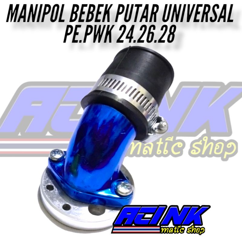 Manipol manifold manipul intake intek leher angsa putar miring karbu bebek rx king