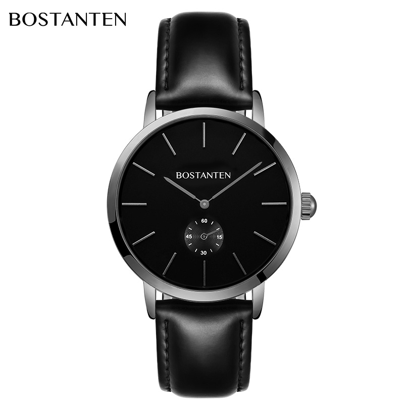 Bostanten - Jam Tangan Pria Bostanten 4062 Kulit Kuarsa Ultra Tipis Jam Tangan Pria Kuarsa COD