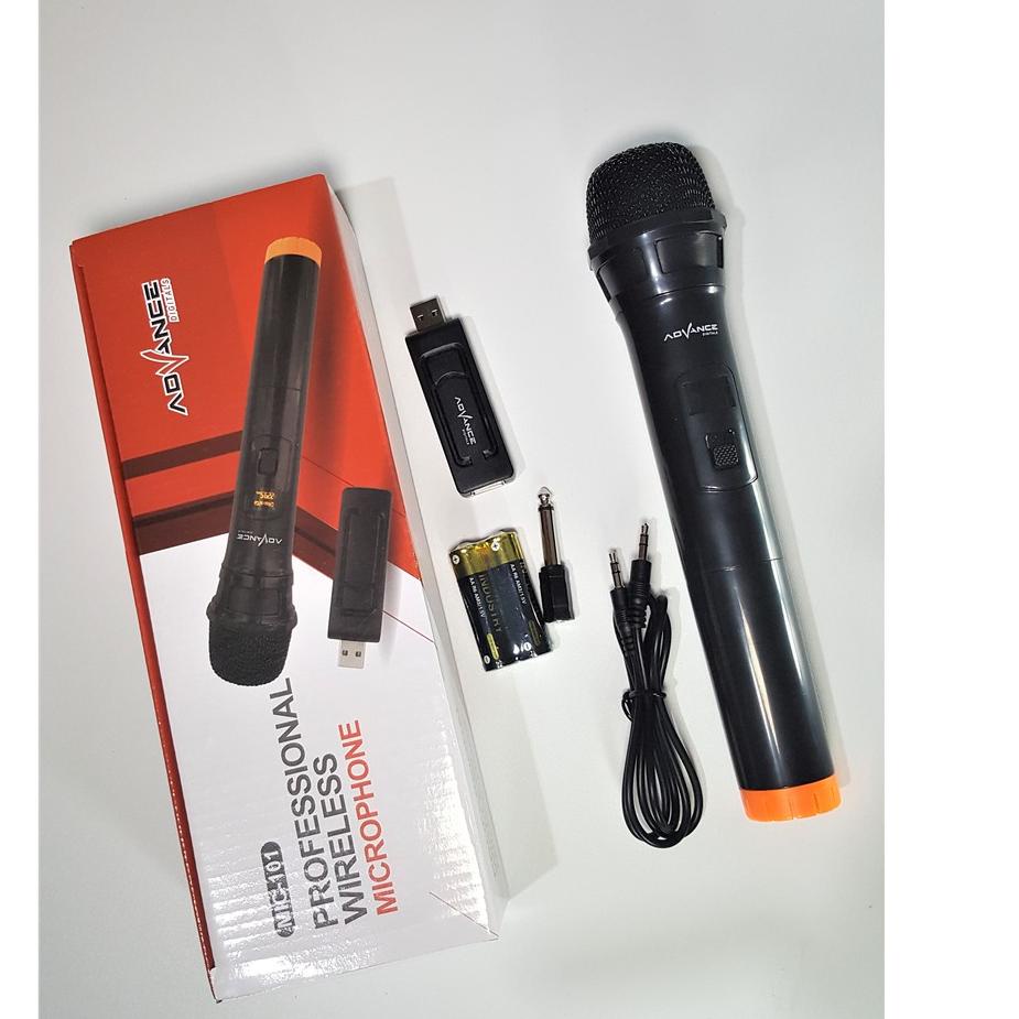 ♚ EVA Microphone Wireless Advance 101 Mic Wireless Bisa Semua Speaker Original MIC-101 MIC  ➦