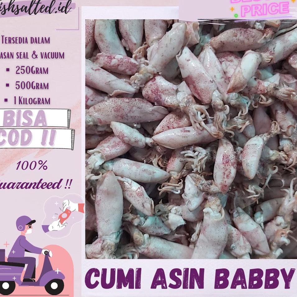 

♙ PROMO BABBY CUMI ASIN / CUMI JUMBO MURAH 1KG / IKAN ASIN MURAH ●