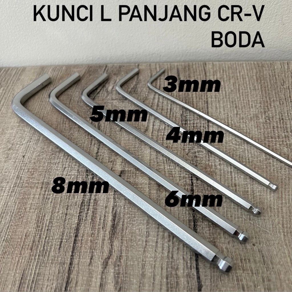Kunci L Panjang CR-V 6mm Boda