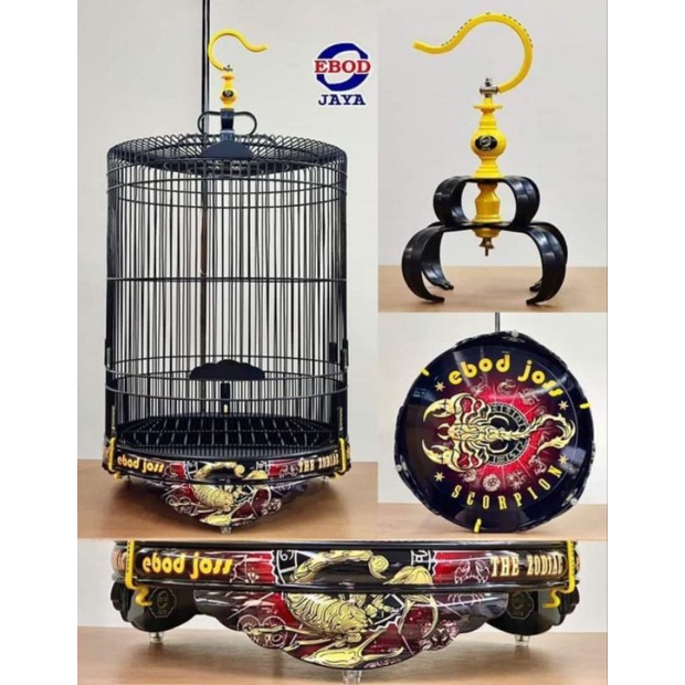 KANDANG SANGKAR MURAI EBOD JAYA PVC DECAL EBOD JOSS SCORPION