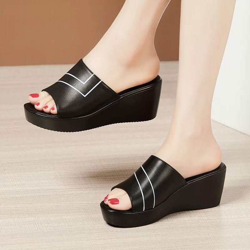 Sandal wanita wedges import/sendal wanita/Hells hak 5CM