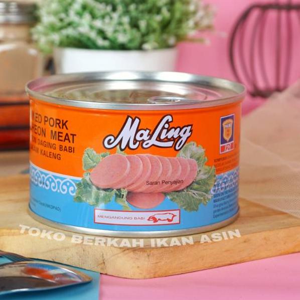 

✾ Ma Ling Luncheon Pork 397gram TTS Canned / Daging Ham Babi Maling ➭