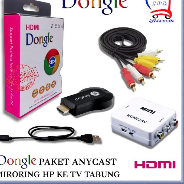 ✻ PAKET ANYCAST / ANYCAST DONGLE PAKET KE TV TABUNG / HDMI DISPLAY RECIVER TV EZCAST / PAKET ANYCAST