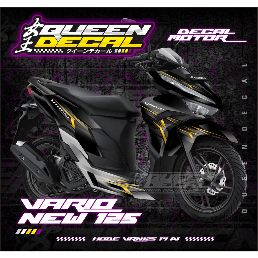 STICKER DECAL VARIO NEW 125 2022 - STIKER FULLBODY AKSESORIS MOTOR - KODE VRN125