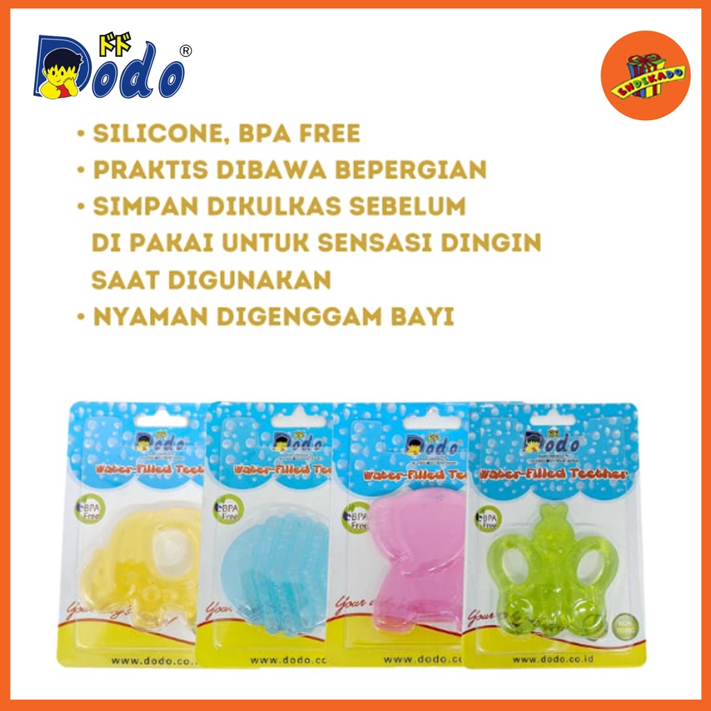 DODO Water Filled Teether - Gigitan Bayi Silikon Isi Air