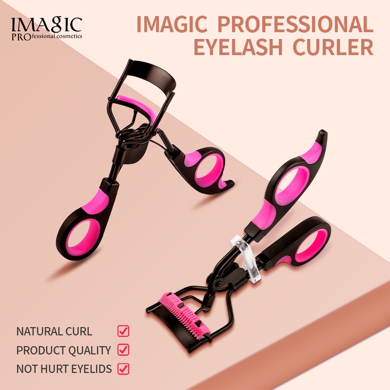 (READY &amp; ORI) IMAGIC Eyelash Curler Penjepit Bulu Mata Black Pink TL441