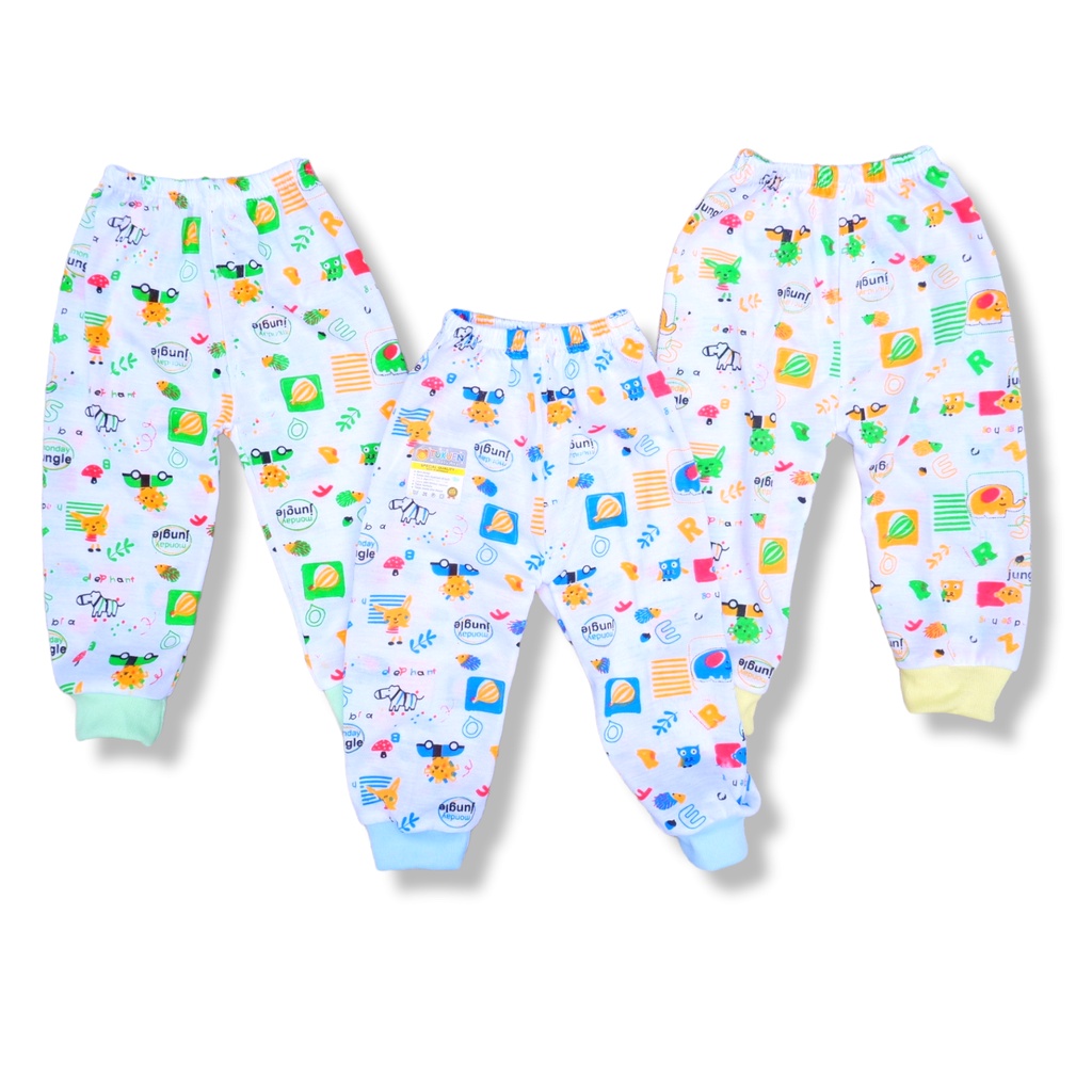 (CLN003) ISI 3PCS CELANA PANJANG BAYI