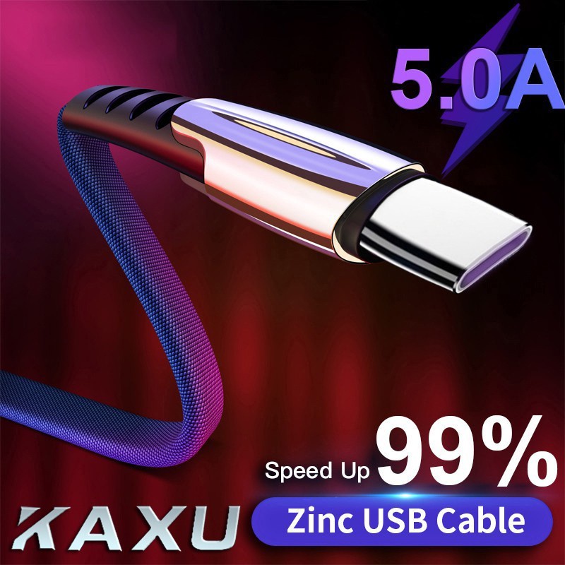 Data Sync Charger Cable for Android Aluminum Alloy Braided Micro USB Type C USB Cable Quick Charger Fast Charging Cable