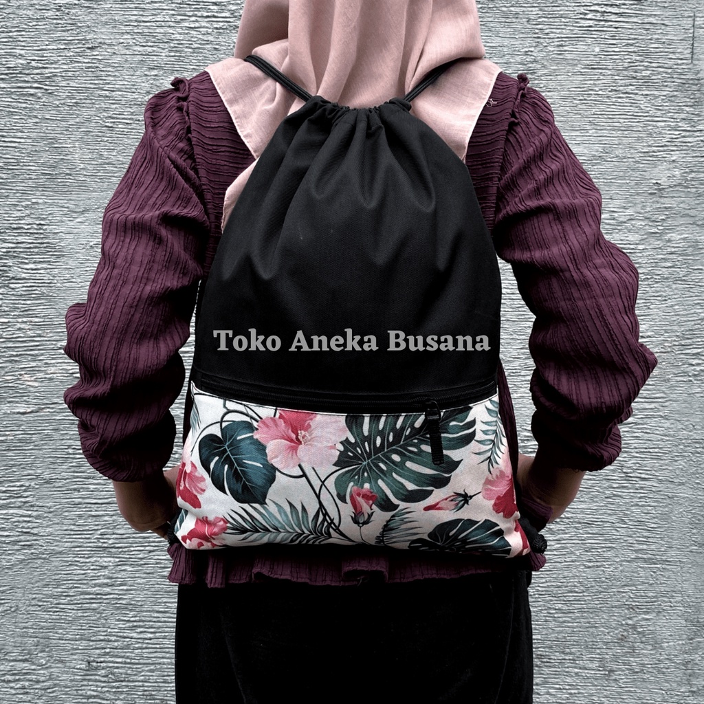 Tas Serut Wanita String Bag Tas Travel Drawstring Bag Tas Ransel Serut Wanita MTS0013