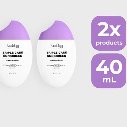 ℗ FACETOLOGY Bundling Triplecare Sunscreen 2pcs ✷