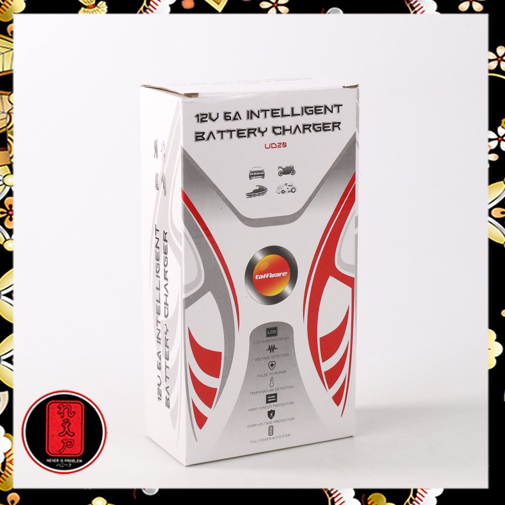 Taffware Venus Intelligent Battery Charger Aki Mobil 12V 6A - UD20 - Black/Yellow