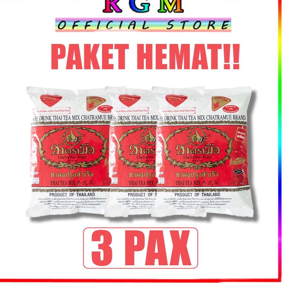 

☟ RGM PAKET HEMAT THAI TEA ORIGINAL 400gr x 3bungkus ✷