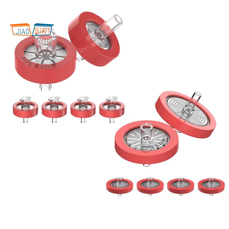 1000pcs Spuit Filter PTFE Lab Membran Diameter Ukuran Pori 0.22mgm HPL