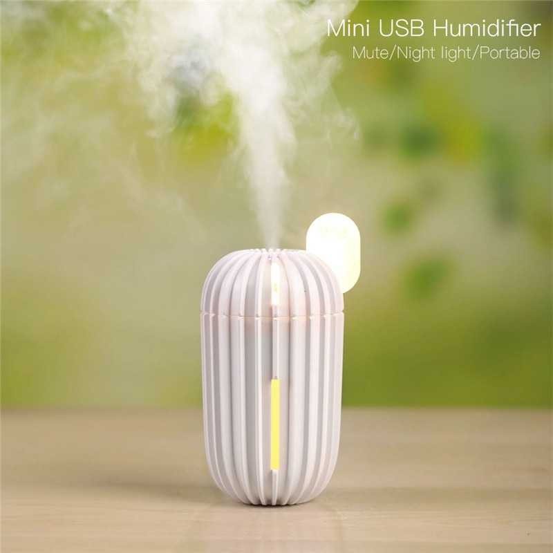 61 Cactus Mini USB Cool Mist Ultrasonic Portable Humidifier 200ml