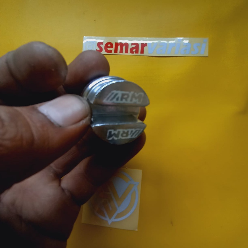 tutup oli mesin arm nmax aerox lexi vario pcx warna silver
