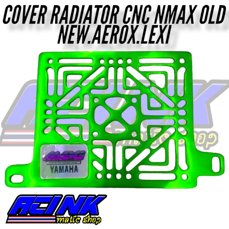 Cover radiator N max aerox lexi cnc full almunium / tutup radiator cnc N MAX AEROX LEXY full almunium