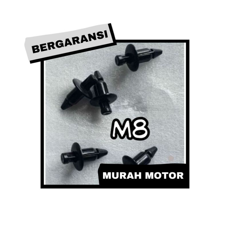 Klip Rivet Body Plastik/Baut Klip Body Plastik All Motor M8 Termurah