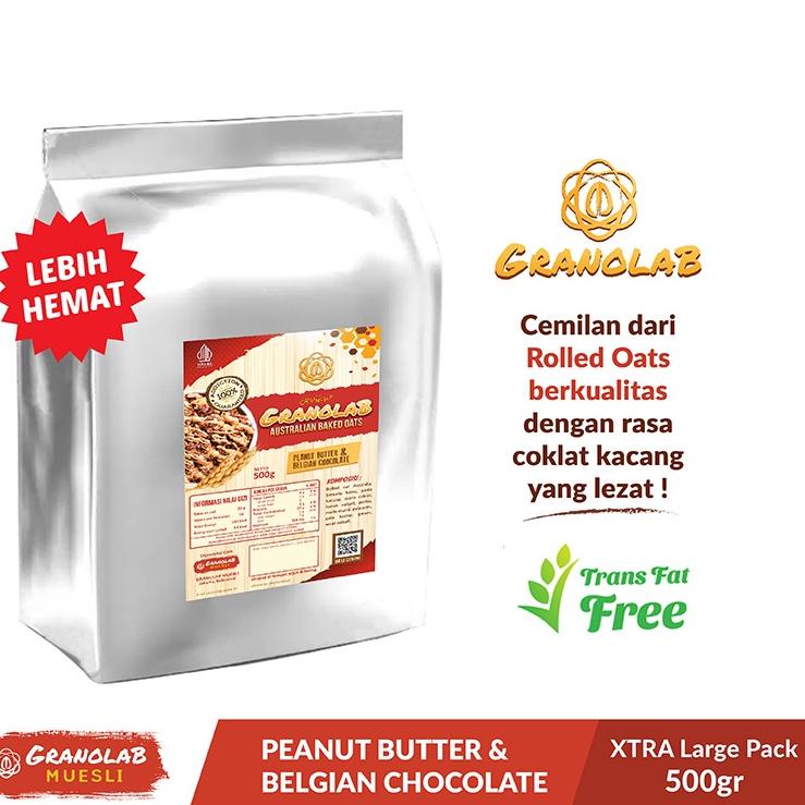 

➹ Granola 500 gr Peanut Butter & Belgian Chocolate - Granolab Muesli ➮