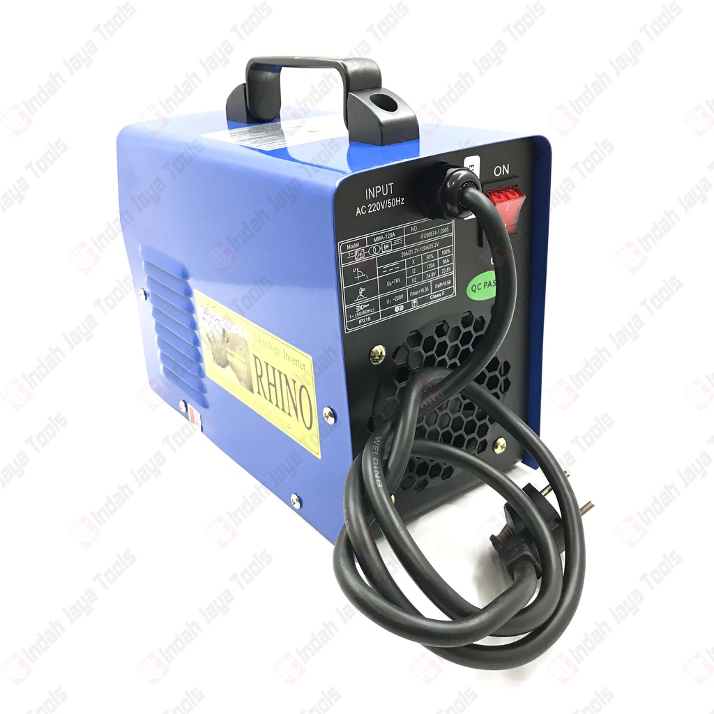 RHINO BIRU 120A Mesin Travo Las Listrik Inverter setara MMA 120 A Trafo