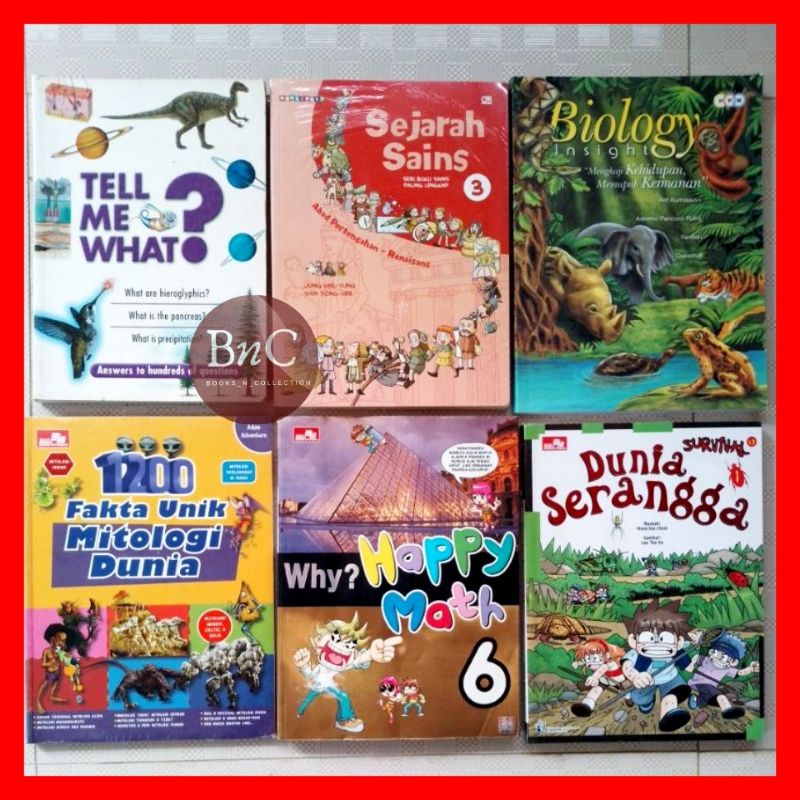 Buku Why educomic science quiz  Survival 3 menit dll Preloved