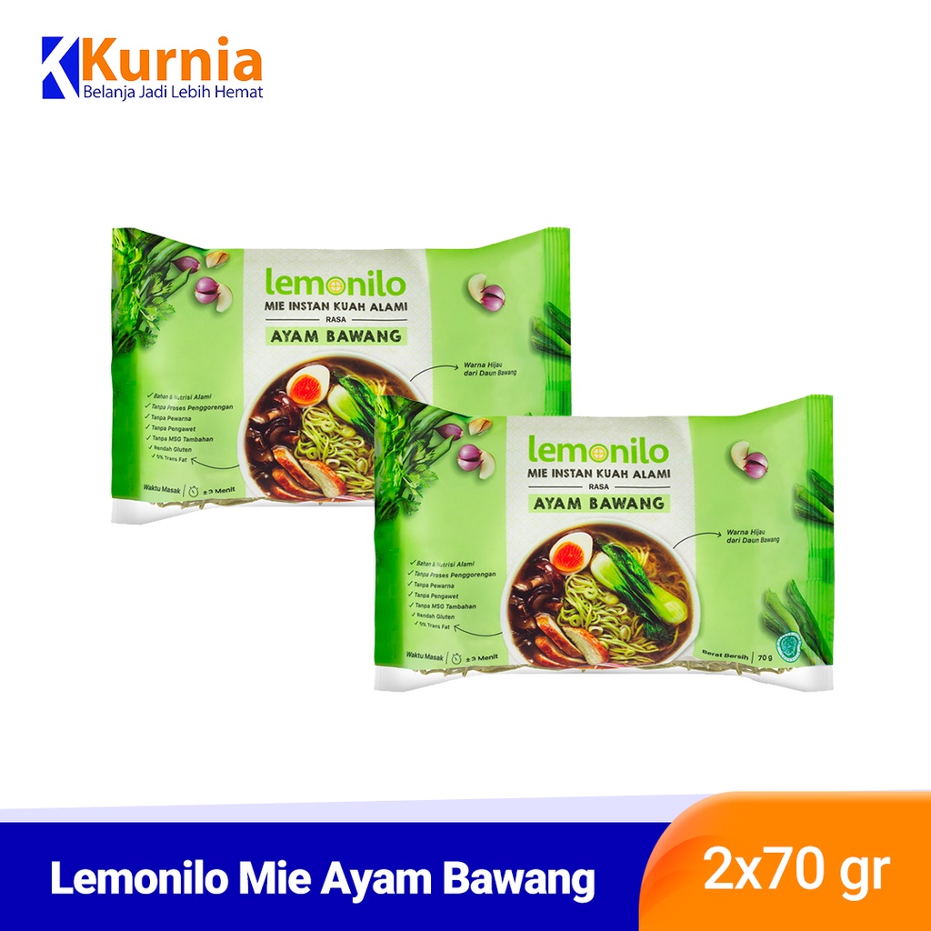 

Lemonilo Mie Ayam Bawang / Goreng / Kari Ayam 2pcs