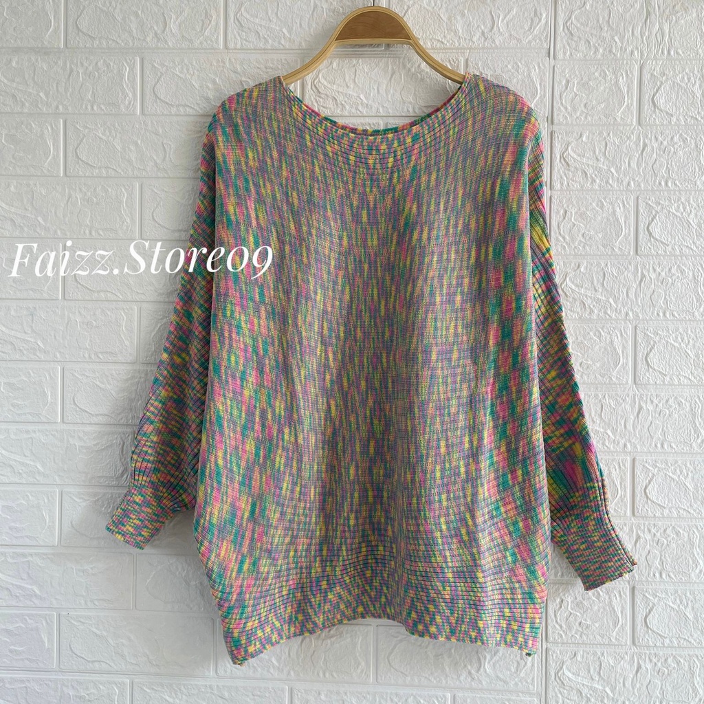 SWEATER RAJUT SHERLY ANGKASA MODEL KALONG BATWING LASPERAL