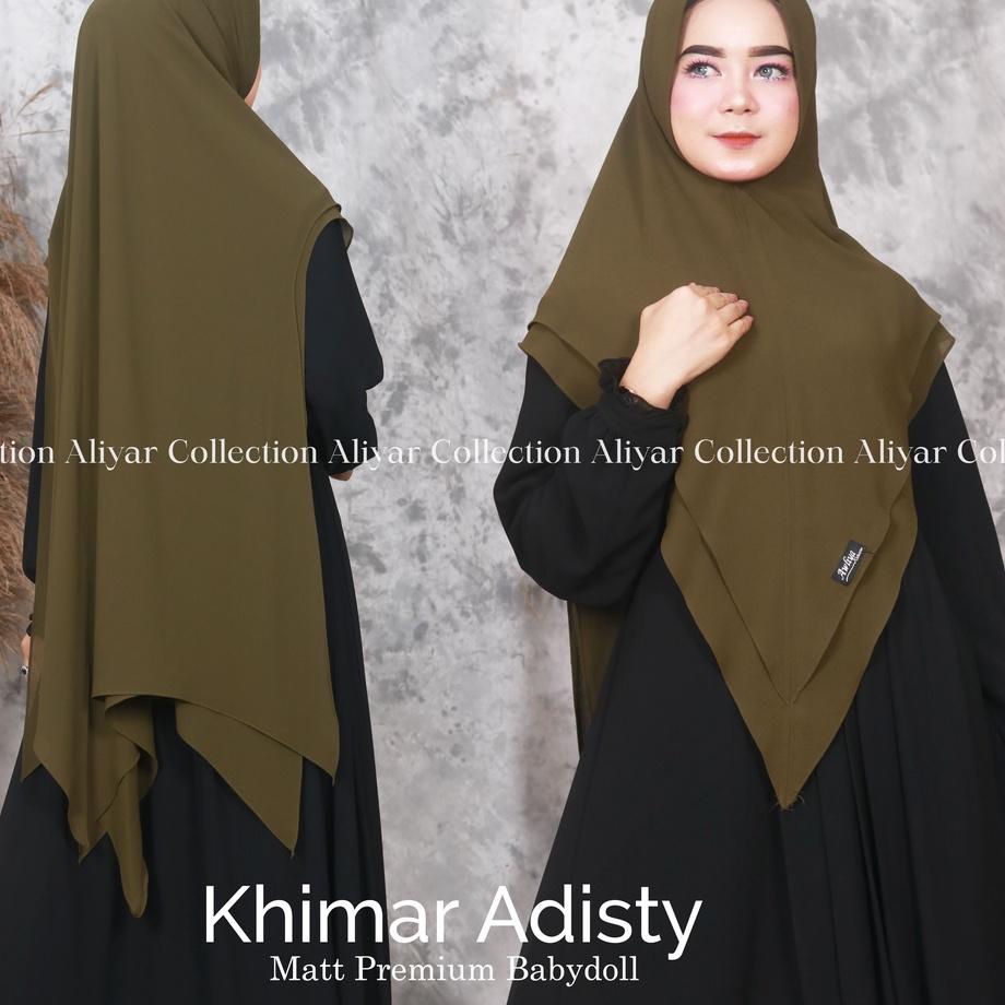 Restock KHIMAR SYAR'I ADISTY ORIGINAL ALIYAR BY AWLIYA HIJAB /ALIYAR COLLECTION CERUTTY BABYDOLL JUM