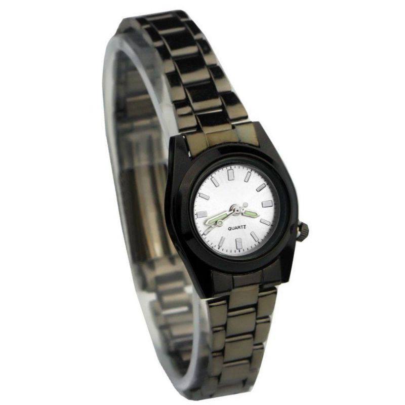 Jam Tangan Couple Analog Tali Rantai Fashion Pria Wanita Quartz Casual Jam Tangan Murah