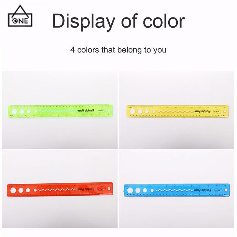 COD❤️30cm Penggaris Lunak Dilipat Portabel Flexible Ruler Alat tulis-A.one