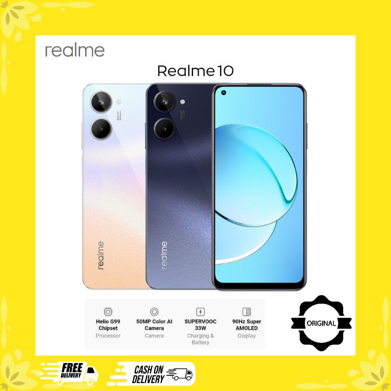 Hp realme 10 ram 8gb rom 128gb garansi resmi