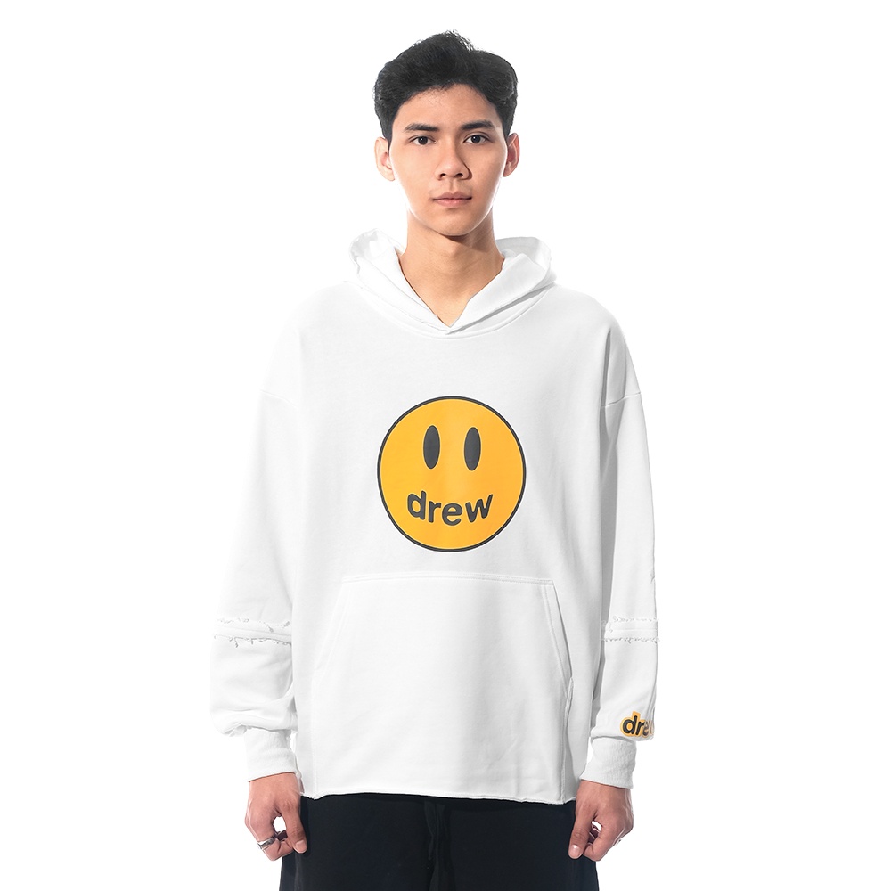 Drew House Mascot Deconstructed Hoodie White