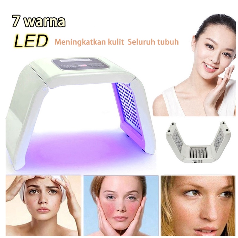 ⭐Garansi&amp;New⭐ PDT LED Masker alat facial wajah Light 7 Warna Hidrasi Peremajaan Kulit Pemutih Dan Peremajaan Kulit 100% original