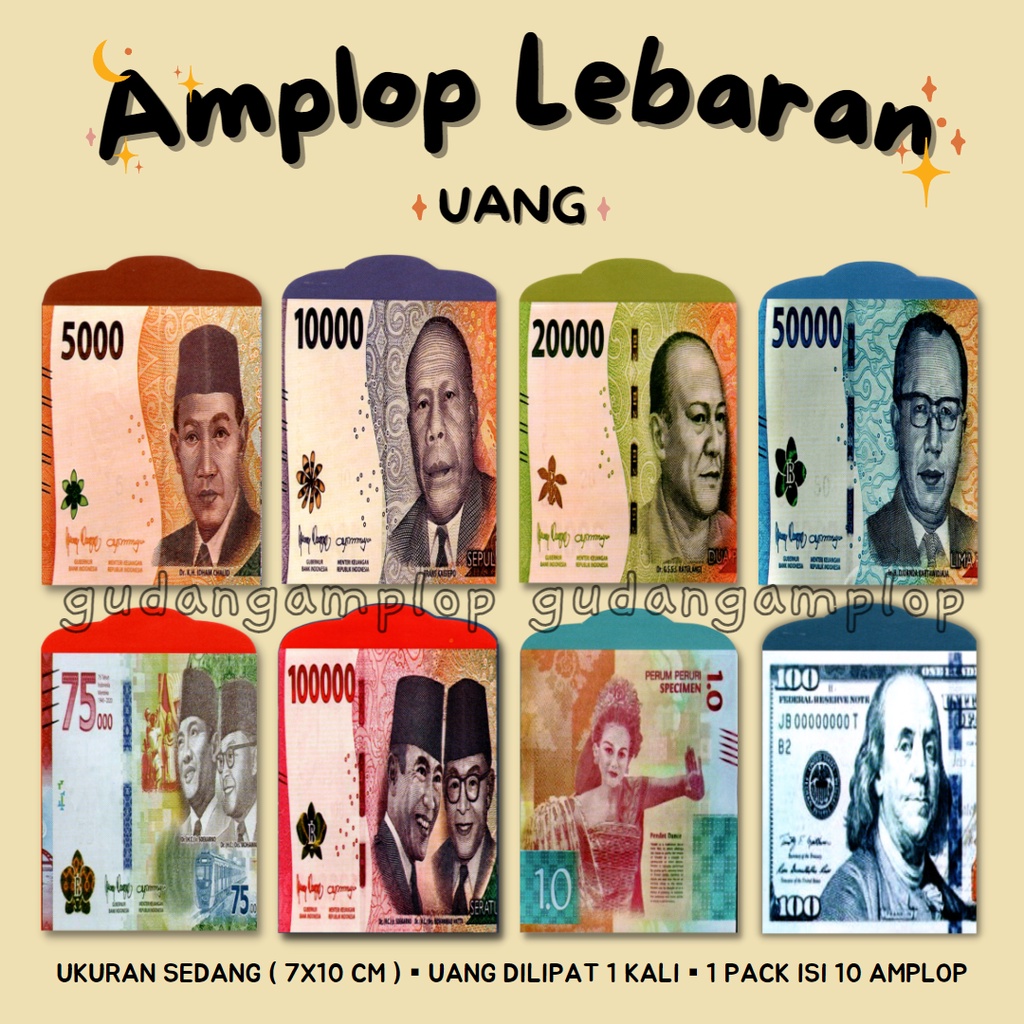 

AMPLOP LEBARAN ISI 10 ANGPAO IDUL FITRI MOTIF UANG UKURAN MEDIUM SIAP PAKAI
